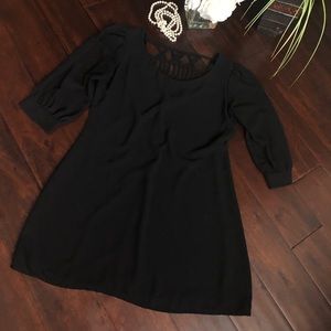 Cute Black Dress with Back Detail